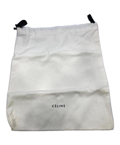 CELINE（セリーヌ）CELINE (セリーヌ) Vカット ポインテッドトゥ レザー エスパドリーユ スリッポン ブラック サイズ:37の古着・服飾アイテム