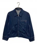 BLURHMSブラームス）の古着「Light oz Denim ZIP Work Jacket/ライトオンスデニムジップワークジャケット」｜インディゴ