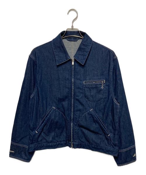 BLURHMS（ブラームス）BLURHMS (ブラームス) Light oz Denim ZIP Work Jacket/ライトオンスデニムジップワークジャケット インディゴ サイズ:2の古着・服飾アイテム