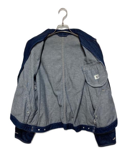 BLURHMS（ブラームス）BLURHMS (ブラームス) Light oz Denim ZIP Work Jacket/ライトオンスデニムジップワークジャケット インディゴ サイズ:2の古着・服飾アイテム