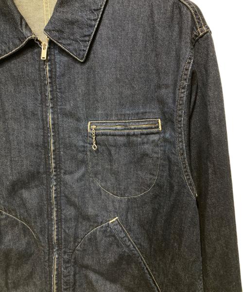 BLURHMS（ブラームス）BLURHMS (ブラームス) Light oz Denim ZIP Work Jacket/ライトオンスデニムジップワークジャケット インディゴ サイズ:2の古着・服飾アイテム