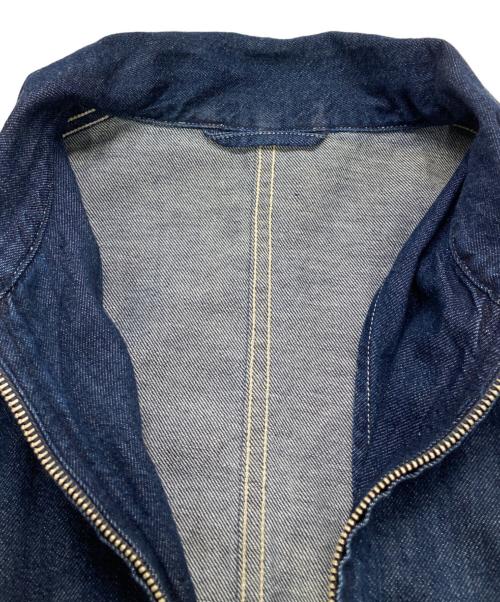 BLURHMS（ブラームス）BLURHMS (ブラームス) Light oz Denim ZIP Work Jacket/ライトオンスデニムジップワークジャケット インディゴ サイズ:2の古着・服飾アイテム