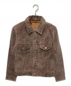 HOUSTONヒューストン）の古着「3rd TYPEスウェードジャケット」｜ブラウン