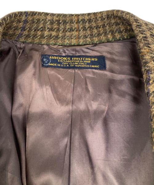 BROOKS BROTHERS（ブルックスブラザーズ）BROOKS BROTHERS (ブルックスブラザーズ) ツイードテーラードジャケット ブラウン サイズ:ーの古着・服飾アイテム