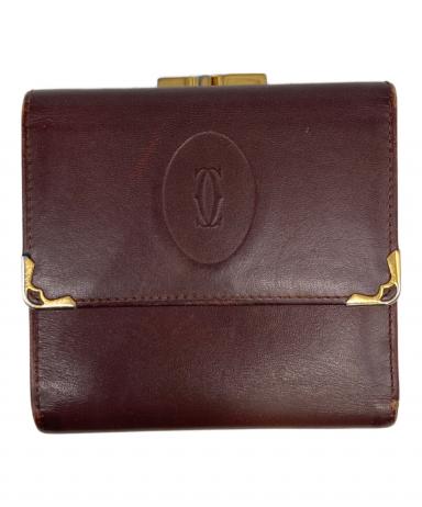 【倉吉店】 中古 CARTIER | カルティエ 札入れ マストライン L3000003 マスト バーガンディ 【125】 楽天市場】【お買い物マラソン☆30％OFFクーポン】カルティエ CARTIER