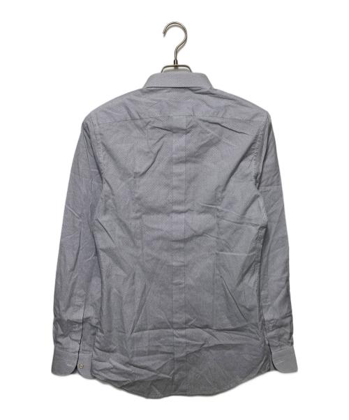 DOLCE & GABBANA（ドルチェ＆ガッバーナ）DOLCE & GABBANA (ドルチェ＆ガッバーナ) 長袖シャツ ホワイト×ネイビー サイズ:15/38の古着・服飾アイテム