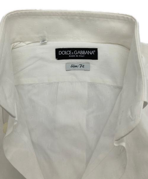 DOLCE & GABBANA（ドルチェ＆ガッバーナ）DOLCE & GABBANA (ドルチェ＆ガッバーナ) ドレスシャツ ホワイト サイズ:15/38の古着・服飾アイテム