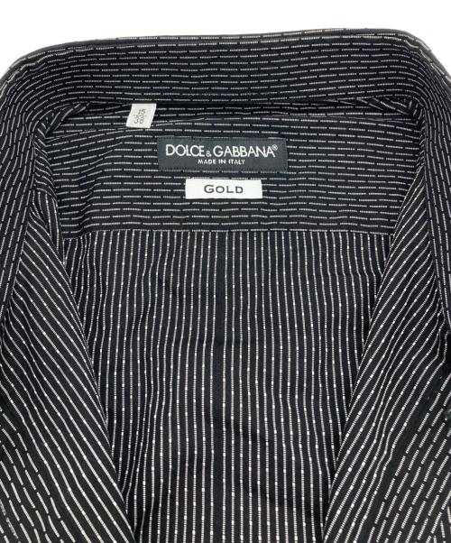 DOLCE & GABBANA（ドルチェ＆ガッバーナ）DOLCE & GABBANA (ドルチェ＆ガッバーナ) 長袖シャツ ブラック サイズ:15/38の古着・服飾アイテム