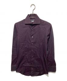 DOLCE & GABBANA（ドルチェ＆ガッバーナ）の古着「ドレスシャツ」｜パープル×ブラック