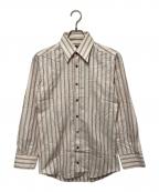 DOLCE & GABBANAドルチェ＆ガッバーナ）の古着「ストライプシャツ」｜アイボリー×レッド