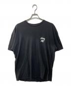 stussyステューシー）の古着「プリントTシャツ」｜ブラック