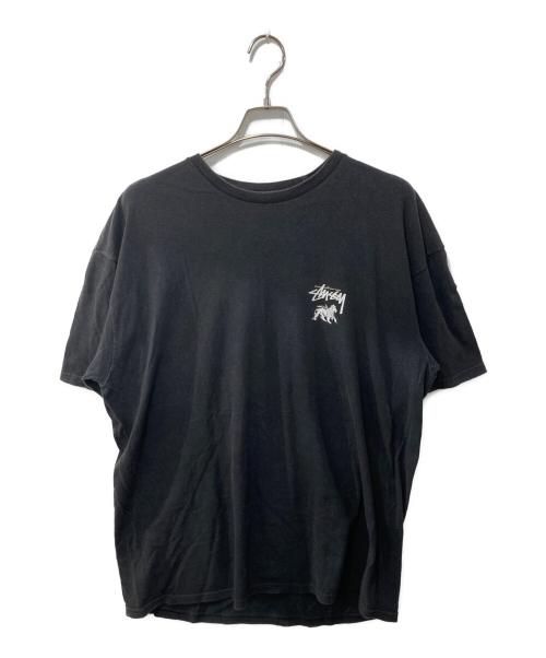stussy（ステューシー）stussy (ステューシー) プリントTシャツ ブラック サイズ:XLの古着・服飾アイテム