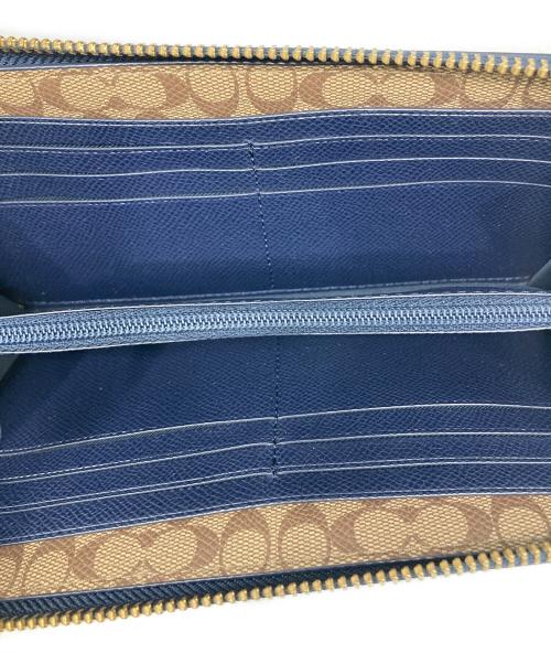 COACH（コーチ）COACH (コーチ) ラウンドジップウォレット ネイビーの古着・服飾アイテム