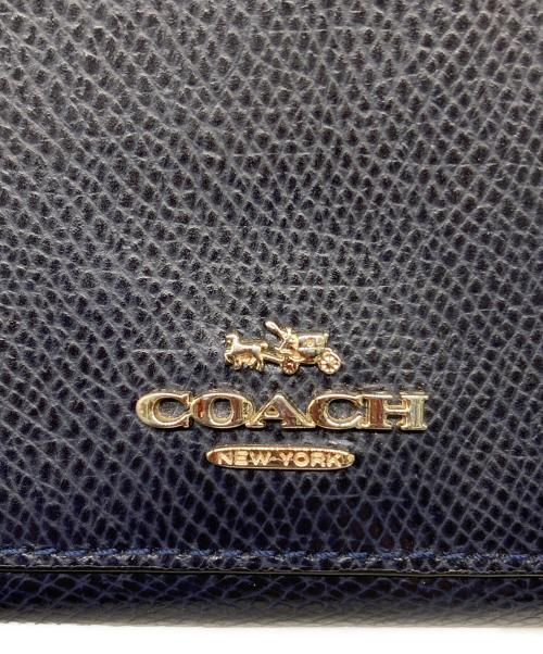 COACH（コーチ）COACH (コーチ) ラウンドジップウォレット ネイビーの古着・服飾アイテム