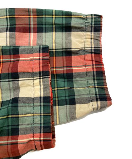 RALPH LAUREN（ラルフローレン）RALPH LAUREN (ラルフローレン) チェック柄ハリントンジャケット レッド×グリーン サイズ:Mの古着・服飾アイテム