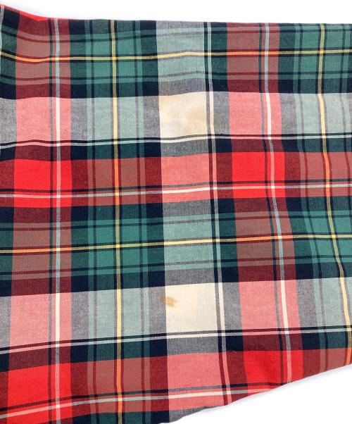 RALPH LAUREN（ラルフローレン）RALPH LAUREN (ラルフローレン) チェック柄ハリントンジャケット レッド×グリーン サイズ:Mの古着・服飾アイテム