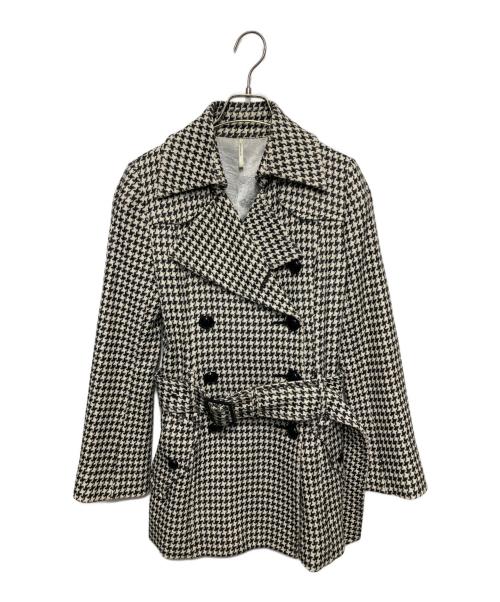 BURBERRY（バーバリー）BURBERRY (バーバリー) ショートコート ホワイト×ブラック サイズ:38の古着・服飾アイテム