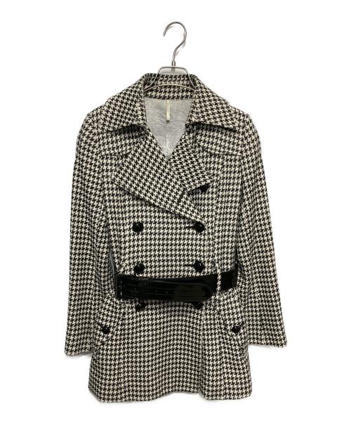 BURBERRY（バーバリー）BURBERRY (バーバリー) ショートコート ホワイト×ブラック サイズ:38の古着・服飾アイテム