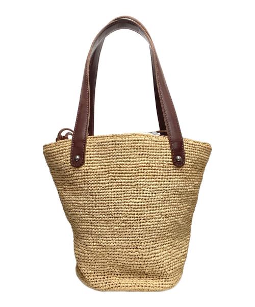 HELEN KAMINSKI（ヘレンカミンスキー）HELEN KAMINSKI (ヘレンカミンスキー) カゴバッグ ベージュの古着・服飾アイテム