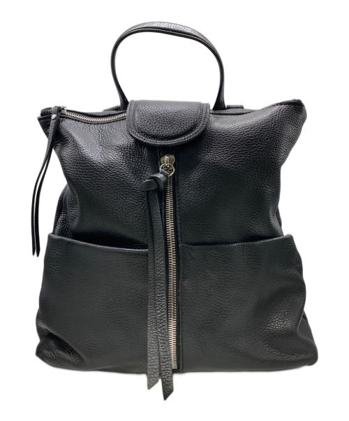 GIANNI CHIARINI FIRENZE（ジャンニキアリーニ）GIANNI CHIARINI FIRENZE (ジャンニキアリーニ) ジャーダレザーリュック ブラックの古着・服飾アイテム