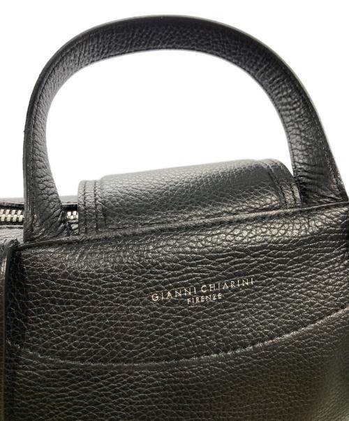 GIANNI CHIARINI FIRENZE（ジャンニキアリーニ）GIANNI CHIARINI FIRENZE (ジャンニキアリーニ) ジャーダレザーリュック ブラックの古着・服飾アイテム