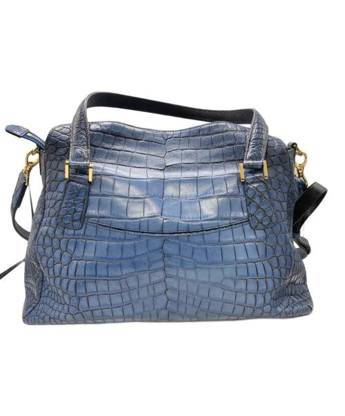 LEATHER JEWELS（レザージュエルズ）LEATHER JEWELS (レザージュエルズ) 2WAYショルダーバッグ ネイビーの古着・服飾アイテム