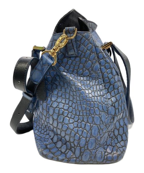 LEATHER JEWELS（レザージュエルズ）LEATHER JEWELS (レザージュエルズ) 2WAYショルダーバッグ ネイビーの古着・服飾アイテム