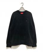 SUPREMEシュプリーム）の古着「POLARTEC SMALL BOX CREWNECK SWEATSHIRT」｜ブラック