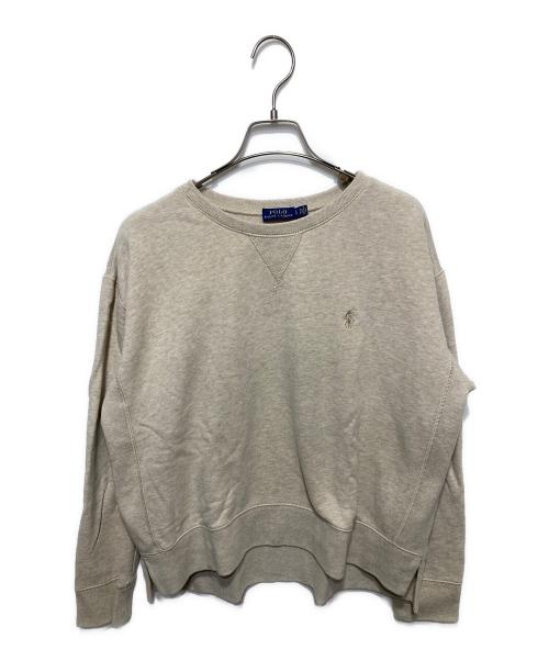 POLO RALPH LAUREN（ポロ・ラルフローレン）POLO RALPH LAUREN (ポロ・ラルフローレン) 裏起毛スウェット ベージュ サイズ:Lの古着・服飾アイテム