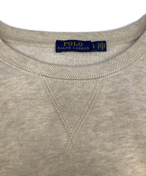 POLO RALPH LAUREN（ポロ・ラルフローレン）POLO RALPH LAUREN (ポロ・ラルフローレン) 裏起毛スウェット ベージュ サイズ:Lの古着・服飾アイテム