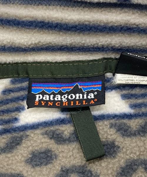Patagonia（パタゴニア）Patagonia (パタゴニア) サルティーヨ柄シンチラスナップT グレー サイズ:Lの古着・服飾アイテム
