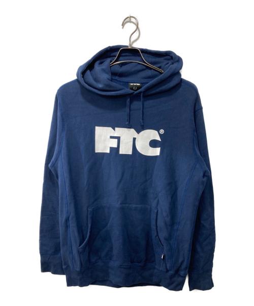FTC（エフティーシー）FTC (エフティーシー) ロゴプリントパーカー ネイビー サイズ:Lの古着・服飾アイテム