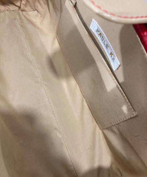 PAULE KA（ポールカ）PAULE KA (ポールカ) カゴバッグ レッドの古着・服飾アイテム