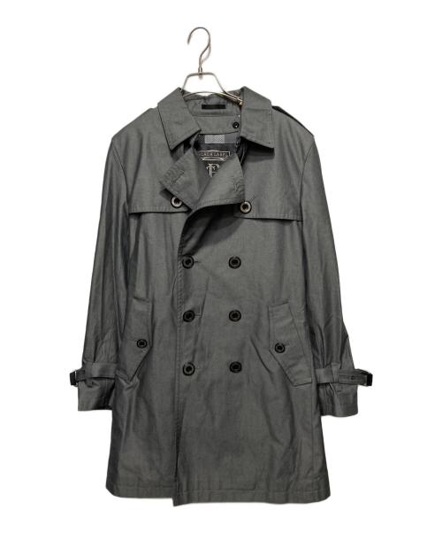 BLACK LABEL CRESTBRIDGE（ブラックレーベル クレストブリッジ）BLACK LABEL CRESTBRIDGE (ブラックレーベル クレストブリッジ) ライナー付トレンチコート グレー サイズ:Mの古着・服飾アイテム