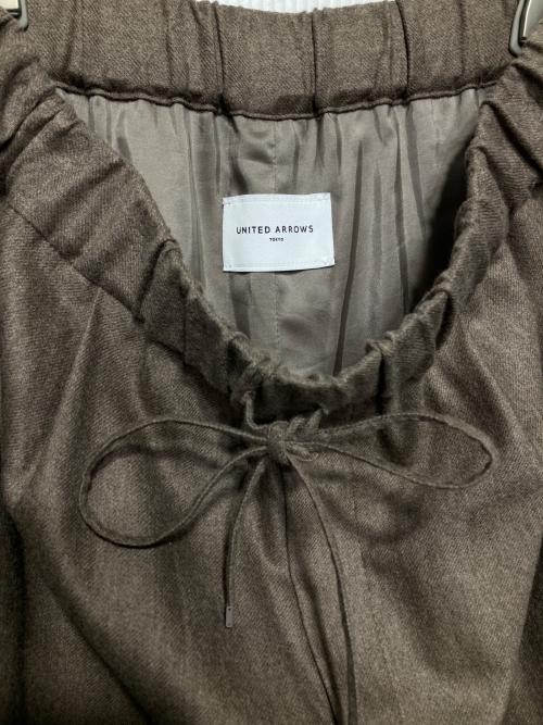 UNITED ARROWS（ユナイテッドアローズ）UNITED ARROWS (ユナイテッドアローズ) W/PU イージー パンツ ブラウン サイズ:36の古着・服飾アイテム