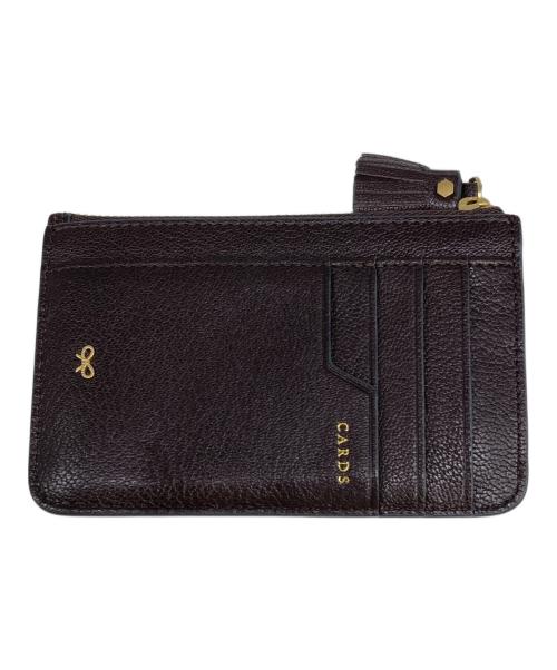 ANYA HINDMARCH（アニヤ・ハインドマーチ）ANYA HINDMARCH (アニヤ・ハインドマーチ) カードケース/ENVELOPE ZIP CARD CASE ZANY ブラウンの古着・服飾アイテム