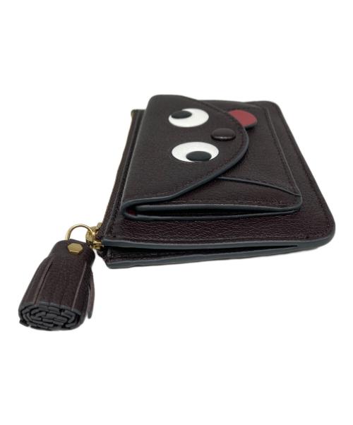 ANYA HINDMARCH（アニヤ・ハインドマーチ）ANYA HINDMARCH (アニヤ・ハインドマーチ) カードケース/ENVELOPE ZIP CARD CASE ZANY ブラウンの古着・服飾アイテム