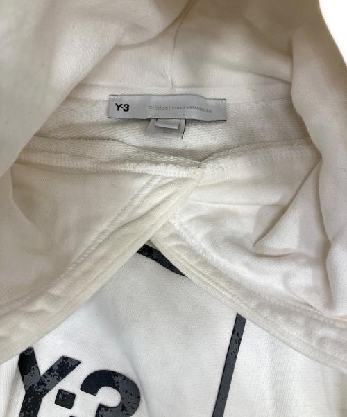 Y-3（ワイスリー）Y-3 (ワイスリー) U SQ LBL GRPHC HOODIE ホワイト サイズ:XLの古着・服飾アイテム