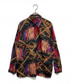 LAUREN RALPH LAURENローレンラルフローレン）の古着「チェーン柄シャツ」｜ブラック