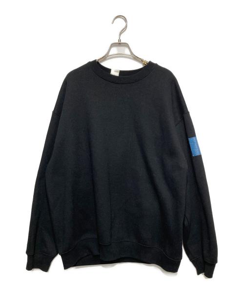 N.HOOLYWOOD（エヌ ハリウッド）N.HOOLYWOOD (エヌ ハリウッド) CREWNECK SWEARTSHIRT/クルーネックスウェット ブラック サイズ:38の古着・服飾アイテム