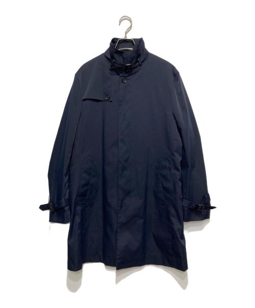 BARNEYS NEWYORK（バーニーズ・ニューヨーク）BARNEYS NEWYORK (バーニーズ・ニューヨーク) スタンドカラーコート ネイビー サイズ:48の古着・服飾アイテム