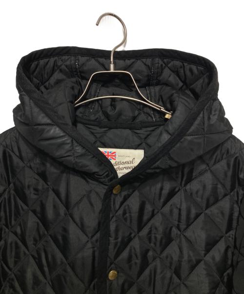 Traditional Weatherwear（トラディショナルウェザーウェア）Traditional Weatherwear (トラディショナルウェザーウェア) フーデッドキルティングコート ブラック サイズ:34の古着・服飾アイテム