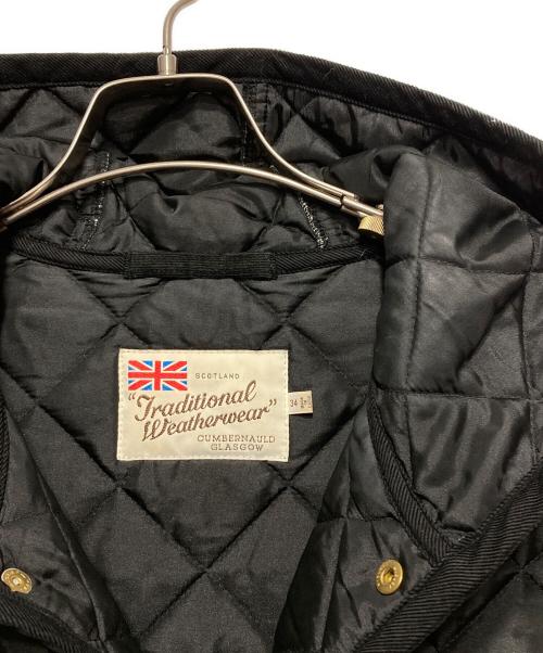 Traditional Weatherwear（トラディショナルウェザーウェア）Traditional Weatherwear (トラディショナルウェザーウェア) フーデッドキルティングコート ブラック サイズ:34の古着・服飾アイテム