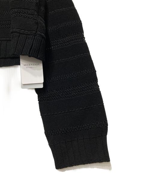 IENA（イエナ）IENA (イエナ) デザインボーダープルオーバー ブラック サイズ:Fの古着・服飾アイテム