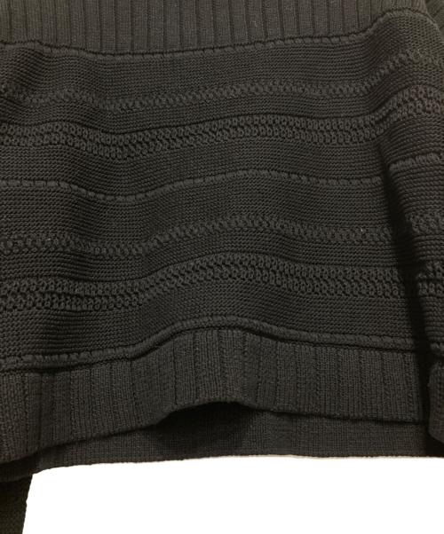 IENA（イエナ）IENA (イエナ) デザインボーダープルオーバー ブラック サイズ:Fの古着・服飾アイテム