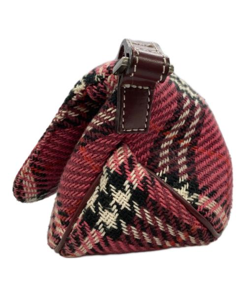 BURBERRY BLUE LABEL（バーバリーロンドンブルーレーベル）BURBERRY BLUE LABEL (バーバリーロンドンブルーレーベル) チェック柄ワンショルダーバッグ ピンクの古着・服飾アイテム