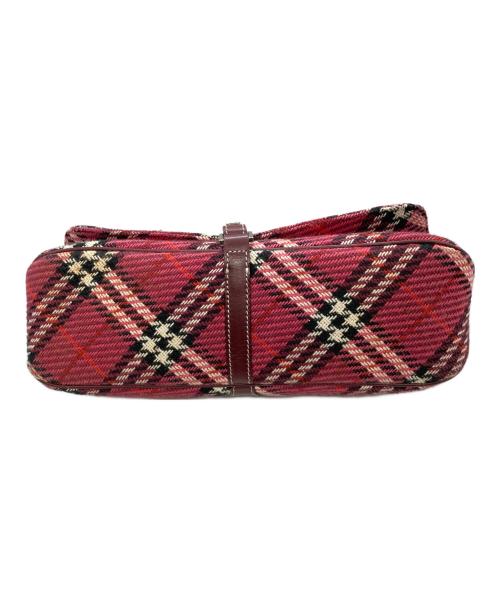 BURBERRY BLUE LABEL（バーバリーロンドンブルーレーベル）BURBERRY BLUE LABEL (バーバリーロンドンブルーレーベル) チェック柄ワンショルダーバッグ ピンクの古着・服飾アイテム