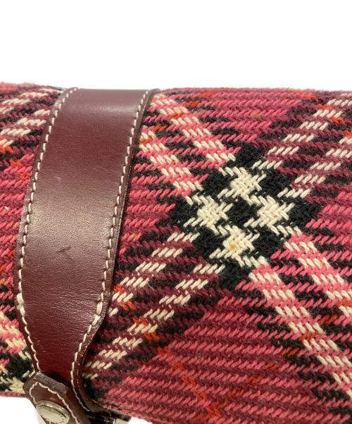 BURBERRY BLUE LABEL（バーバリーロンドンブルーレーベル）BURBERRY BLUE LABEL (バーバリーロンドンブルーレーベル) チェック柄ワンショルダーバッグ ピンクの古着・服飾アイテム