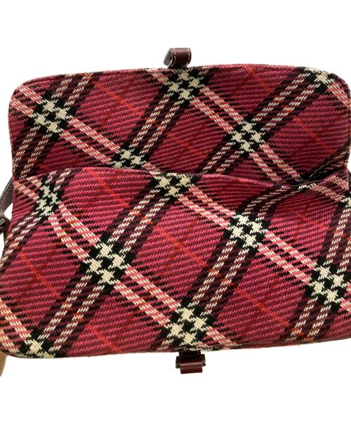 BURBERRY BLUE LABEL（バーバリーロンドンブルーレーベル）BURBERRY BLUE LABEL (バーバリーロンドンブルーレーベル) チェック柄ワンショルダーバッグ ピンクの古着・服飾アイテム