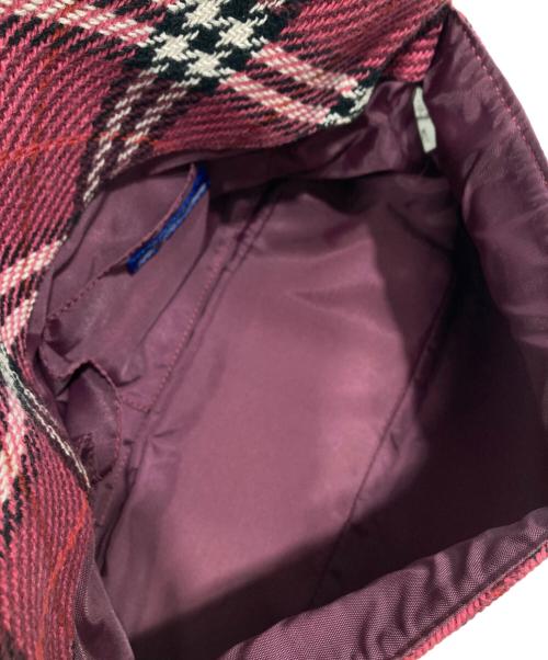 BURBERRY BLUE LABEL（バーバリーロンドンブルーレーベル）BURBERRY BLUE LABEL (バーバリーロンドンブルーレーベル) チェック柄ワンショルダーバッグ ピンクの古着・服飾アイテム